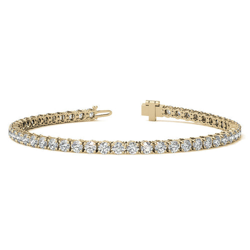 8.5 CTW Lab Grown Diamond Tennis Bracelet in 14kt White/Yellow Gold - The Sparkling Squirrels & Co.