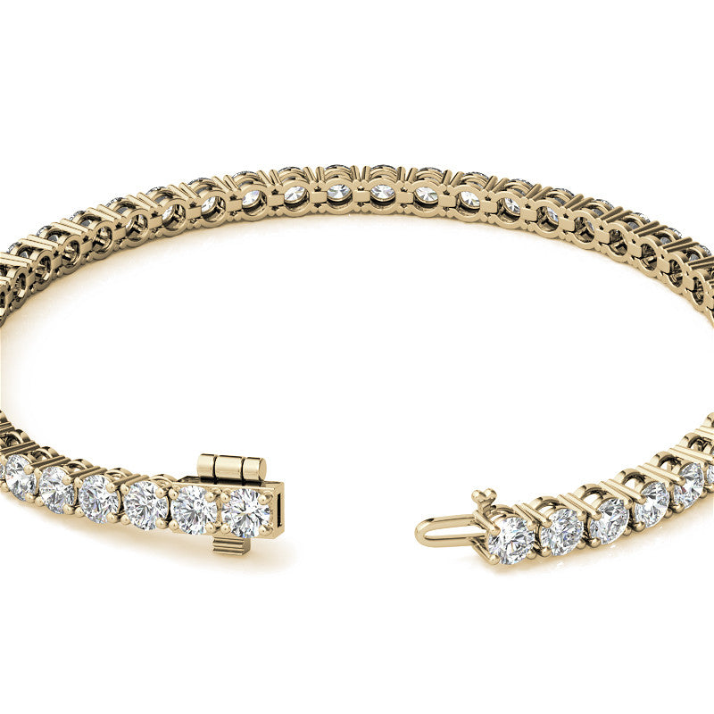 Dual Gold Lab Diamond Tennis Bracelet – 6.5 CTW (G/VS)