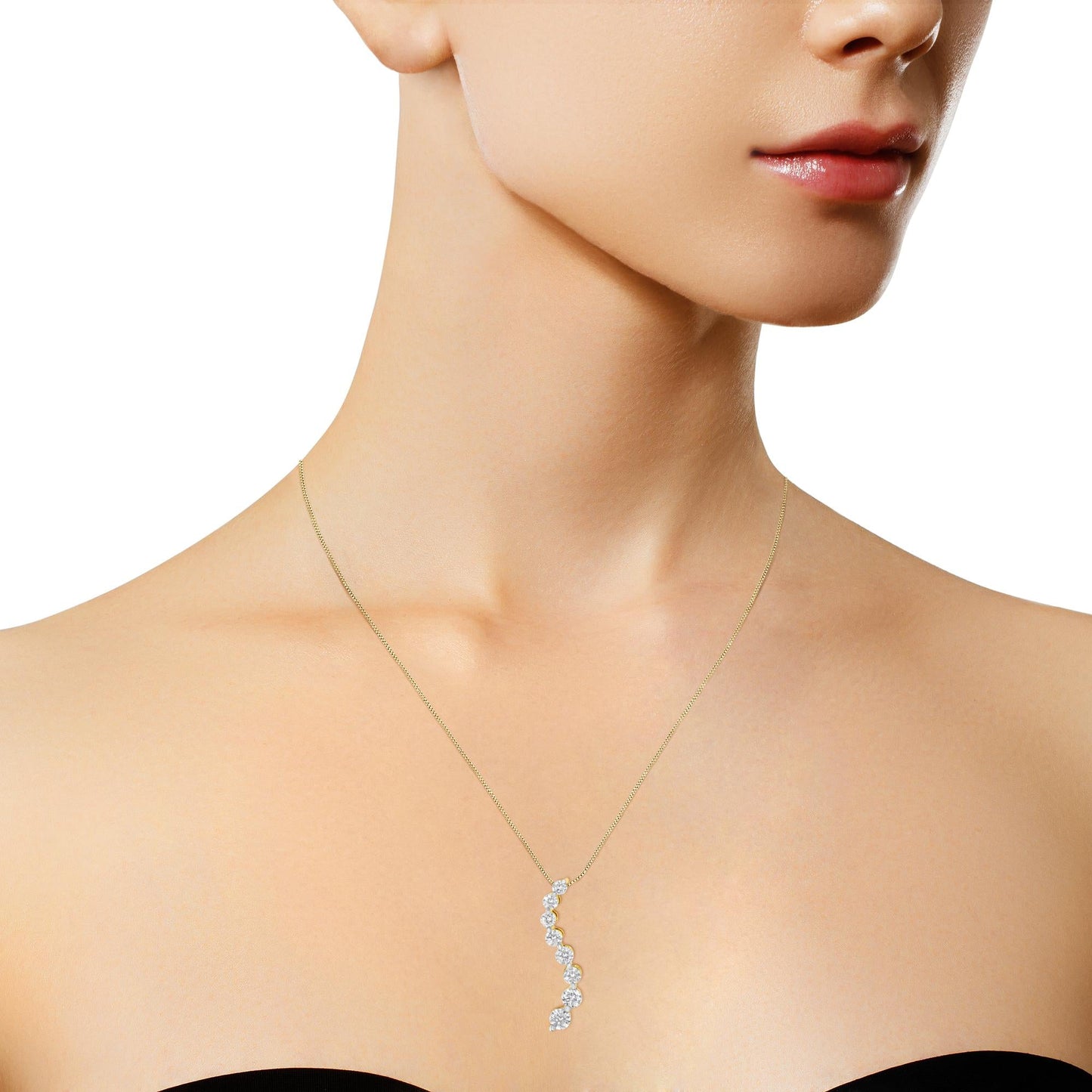 14k Yellow Gold 3.0 cttw Baguette and Brilliant Round-Cut Diamond Jour - The Sparkling Squirrels & Co.