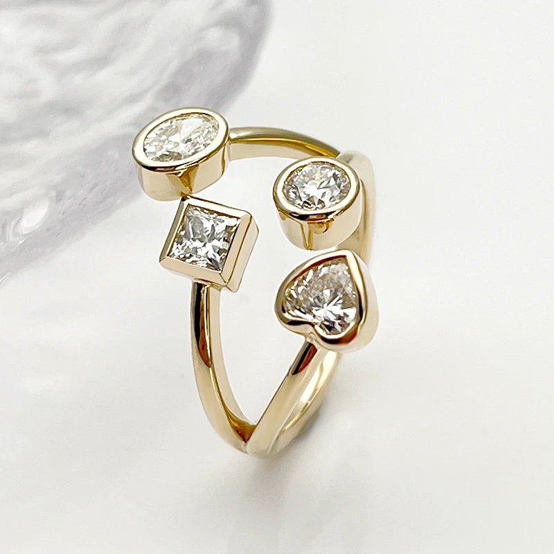 Messi 14K Gold Lab Diamond Women's Ring