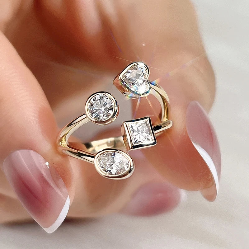 Messi 14K Gold Lab Diamond Women's Ring
