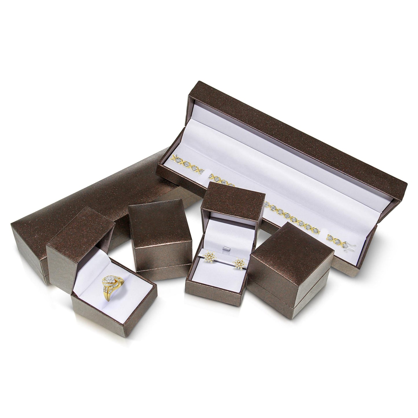 18K Rose Gold 13 1/5 Cttw Micro-Pave Diamond Sculptural Design Stateme - The Sparkling Squirrels & Co.