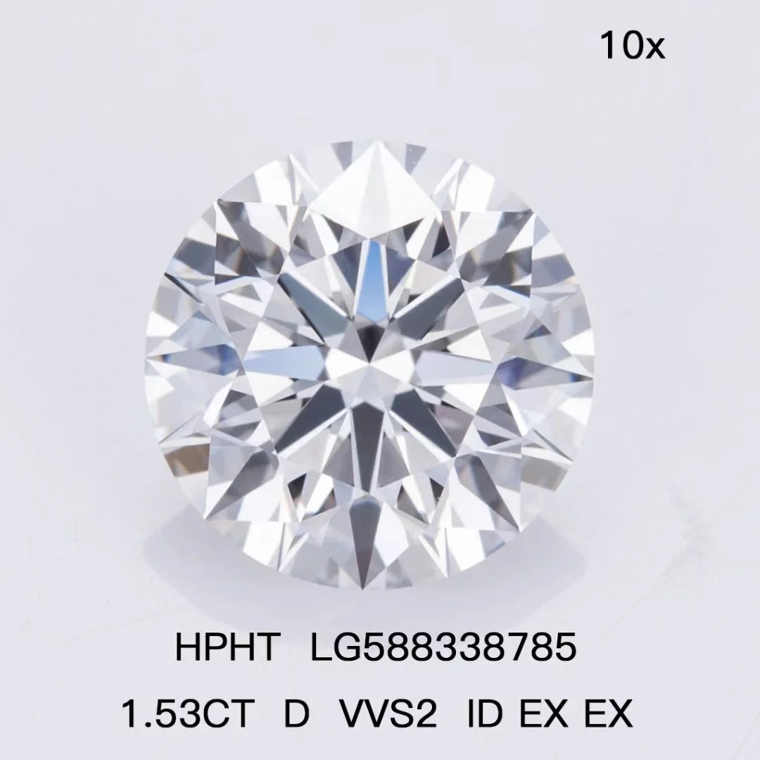 5%折扣 D VVS 颜色 1CT 1.5CT 2CT 3CT 4CT 5CT 6CT 7CT 裸石 CVD 合成批发 IGI GIA 认证实验室培育钻石