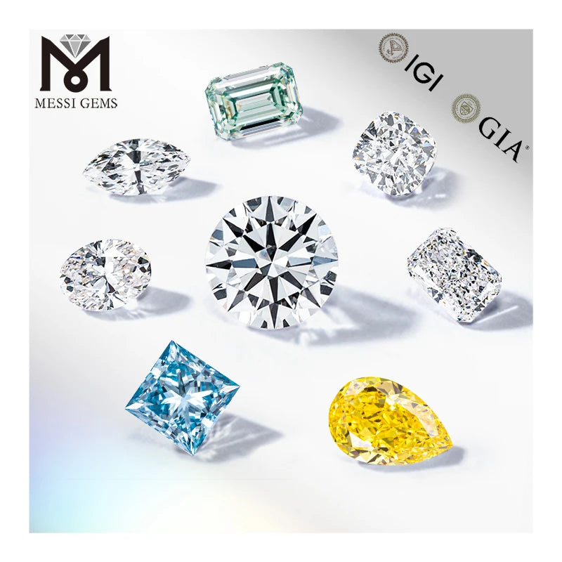 5%折扣 D VVS 颜色 1CT 1.5CT 2CT 3CT 4CT 5CT 6CT 7CT 裸石 CVD 合成批发 IGI GIA 认证实验室培育钻石