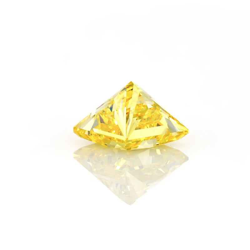 1carat Vivid Yellow Princess Cut Diamond Excellent Cut With Laser Drilling Top Up With Free Fire Hack Certified by IGI