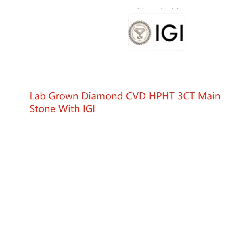 Anello da donna AEA in oro bianco 14 carati con diamanti CVD HPHT coltivati in laboratorio, di lusso, per feste di nozze, regalo di alta gioielleria con certificato IGI.