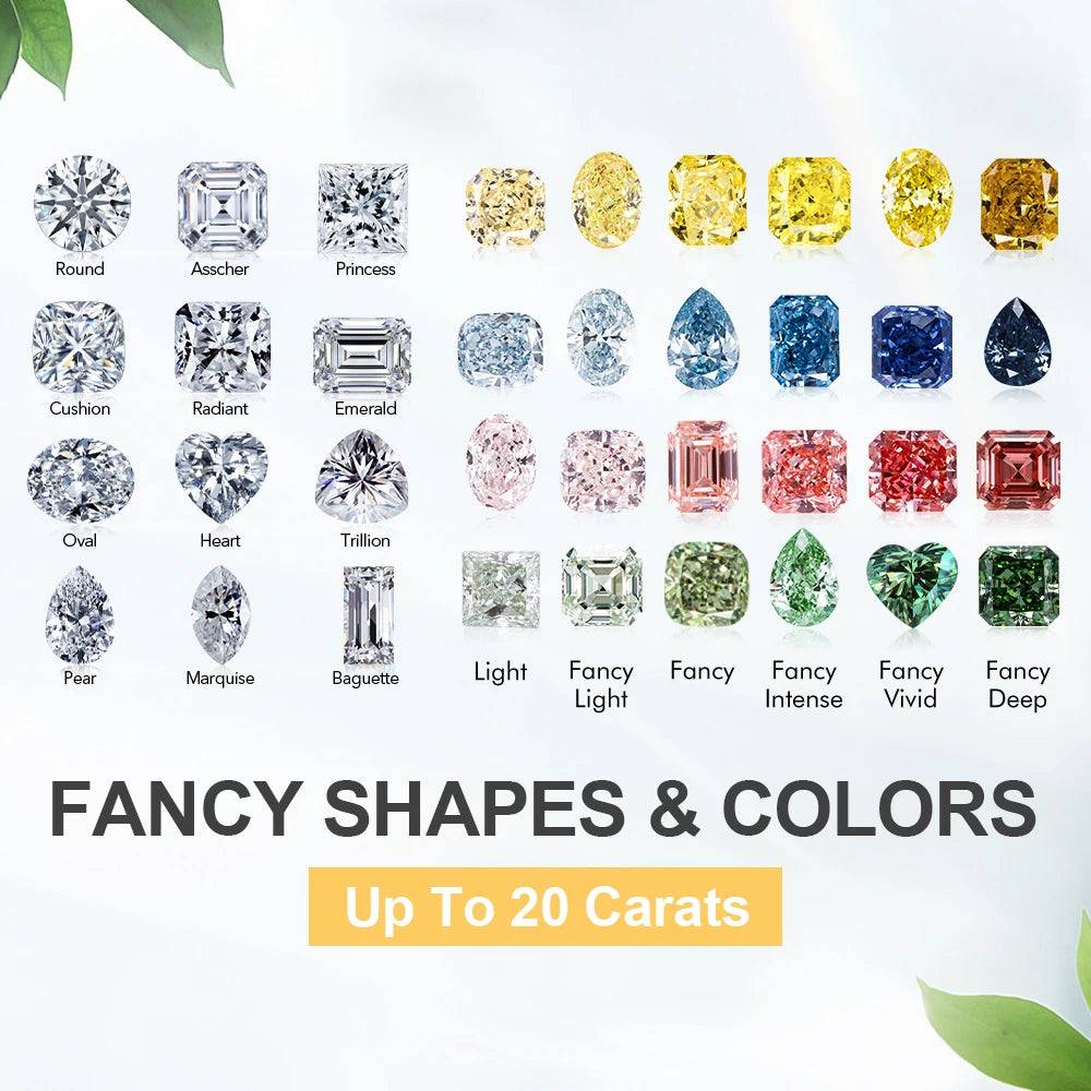 Messi Jewelry With IGI Certificates Lab Grown Diamonds CVD HPHT 1CT~5CT Loose Stone GRA Certificates Moissanite Wholesale