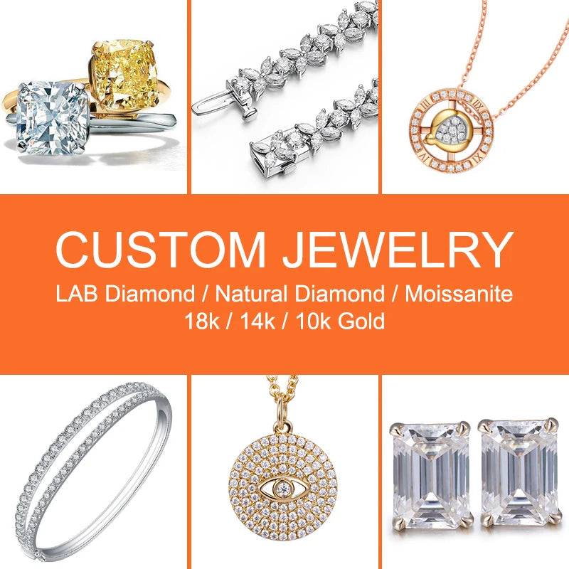 Messi Jewelry With IGI Certificates Lab Grown Diamonds CVD HPHT 1CT~5CT Loose Stone GRA Certificates Moissanite Wholesale