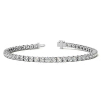 Elven Dominion Diamond Bracelet 8.5 CTW tennis bracelet in white and yellow gold with AGI certified diamonds