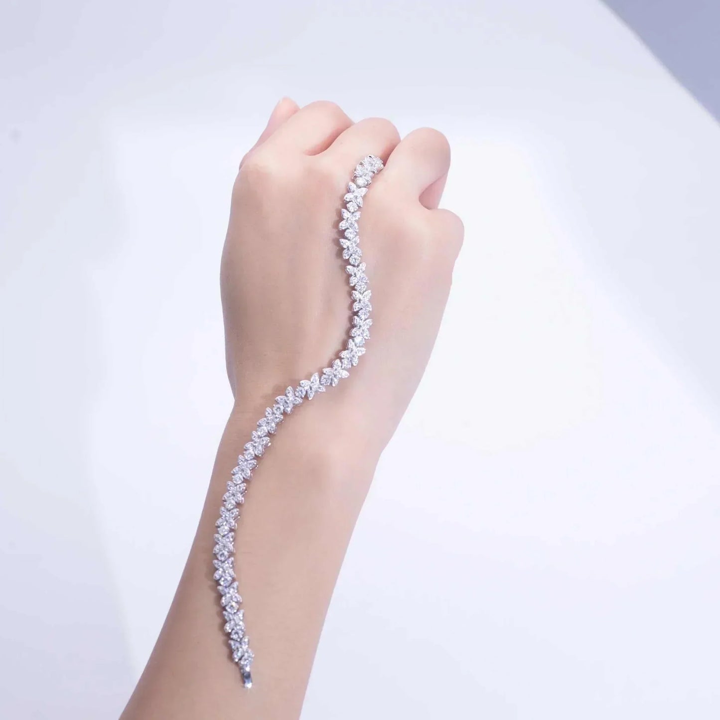 14k gold and diamond Cuban bracelet Frostforged Chain of the Titan displayed on wrist
