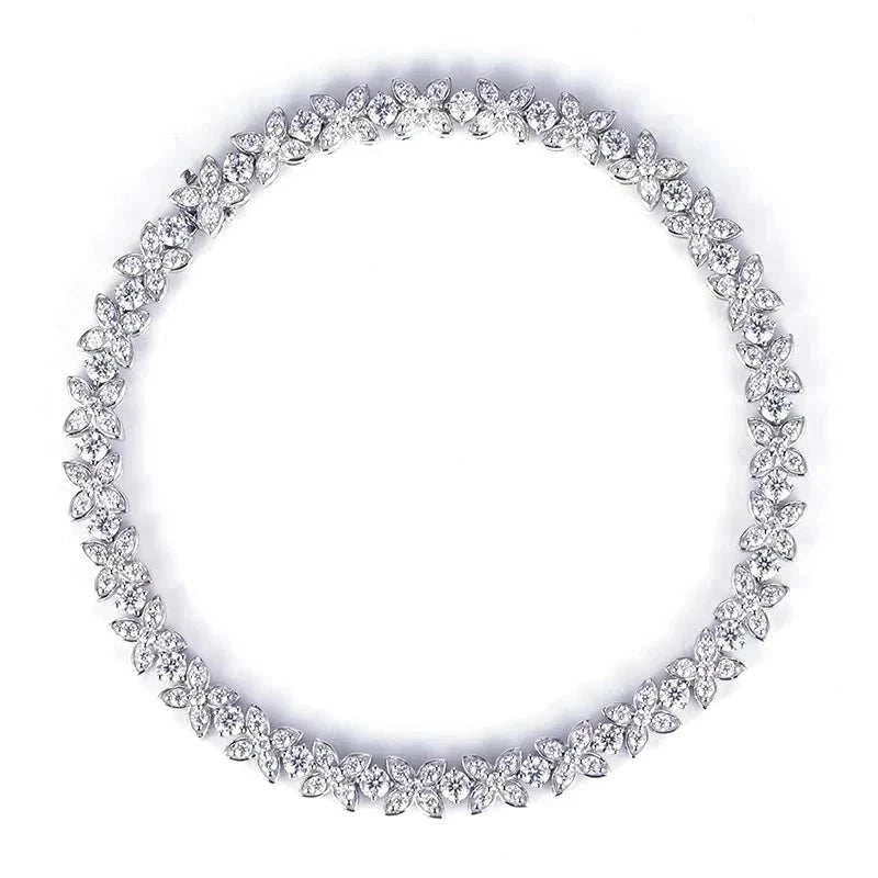 14k gold Cuban bracelet encrusted with lab-grown diamonds, called Frostforged Chain of the Titan, symbolizing power and legacy