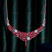 Luxury 18k gold necklace with 40.65ct genuine Mozambique rubies by SGARIT Joyas Para Boda