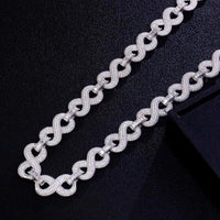 Provence custom 10K solid gold 15mm hip hop Cuban link chain necklace with iced out lab diamonds for men