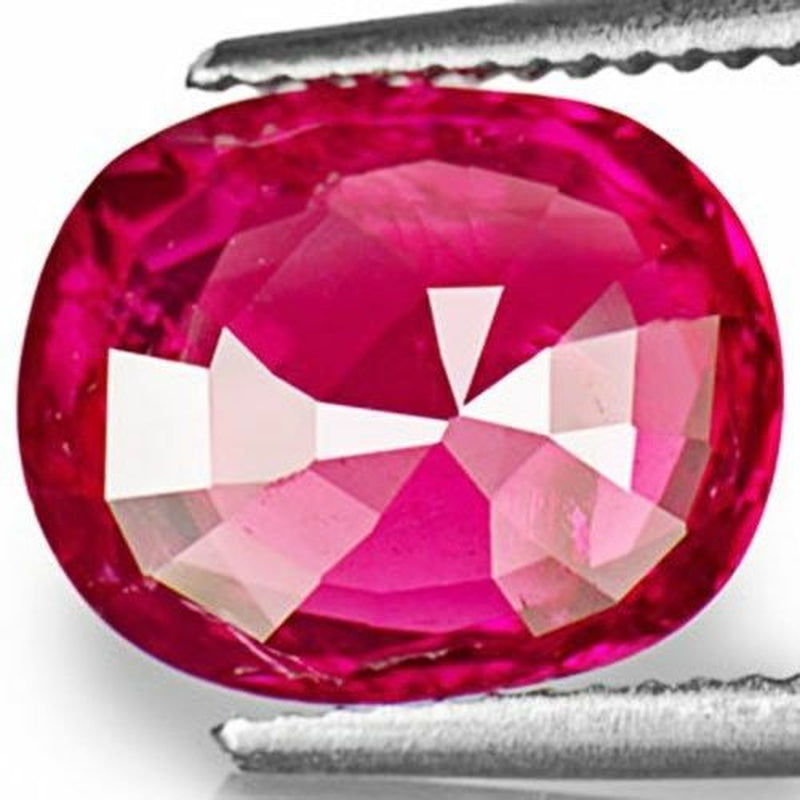 IGI AIGS Certified MOZAMBIQUE Ruby 3.02 Cts Natural Untreated Oval
