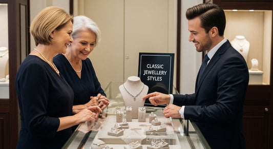 classic jewelry styles display
