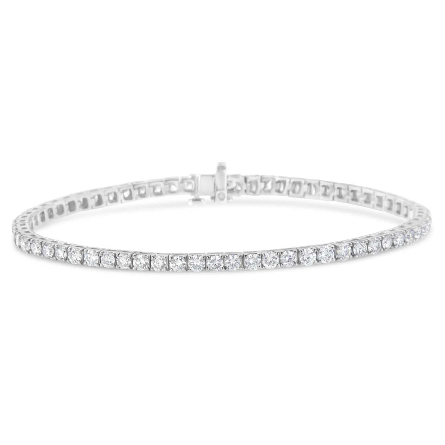 White Gold Classic 7” Tennis Bracelet - Choice of Carat Weights