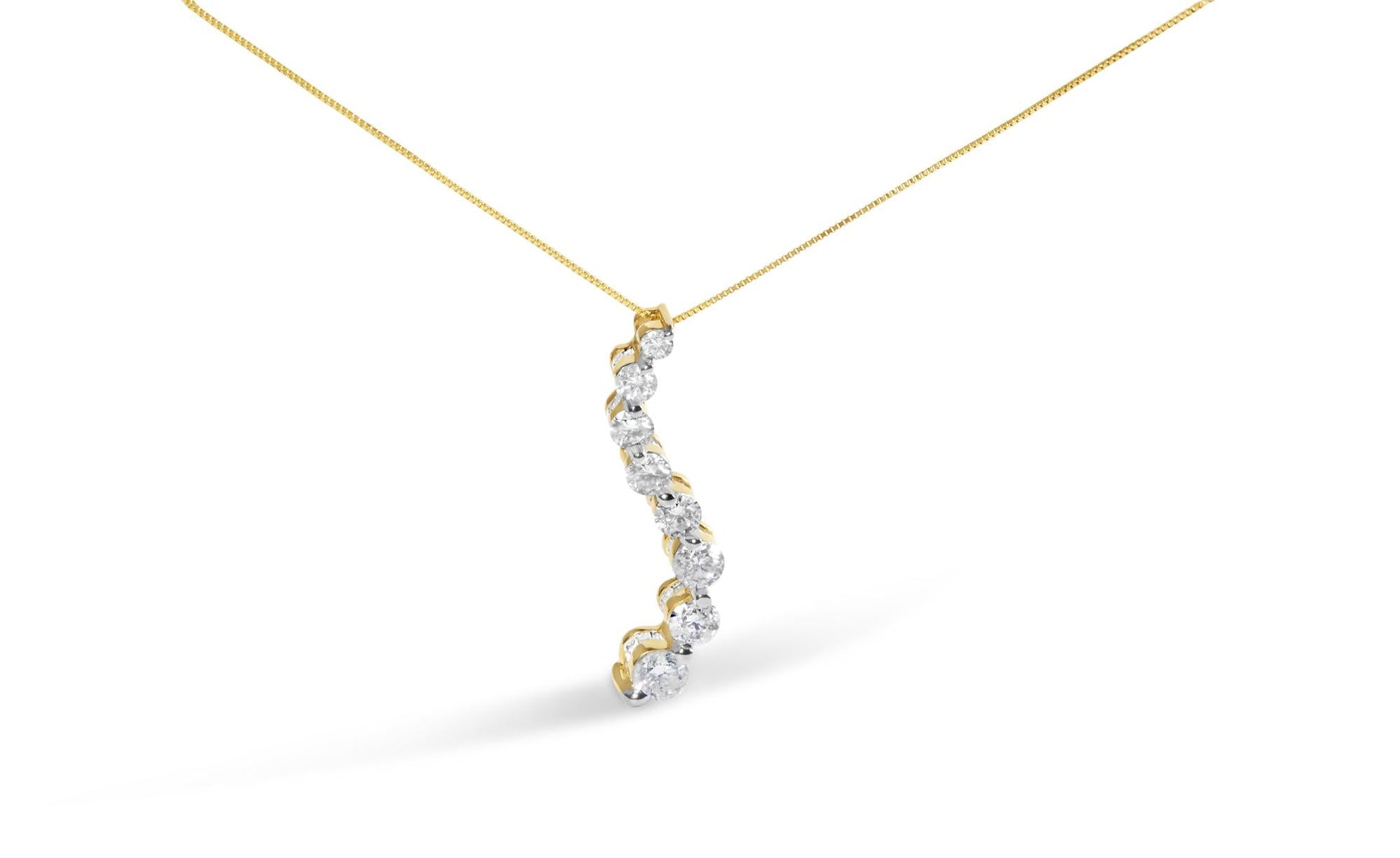 14k Yellow Gold 3.0 cttw Baguette and Brilliant Round-Cut Diamond Jour - The Sparkling Squirrels & Co. 