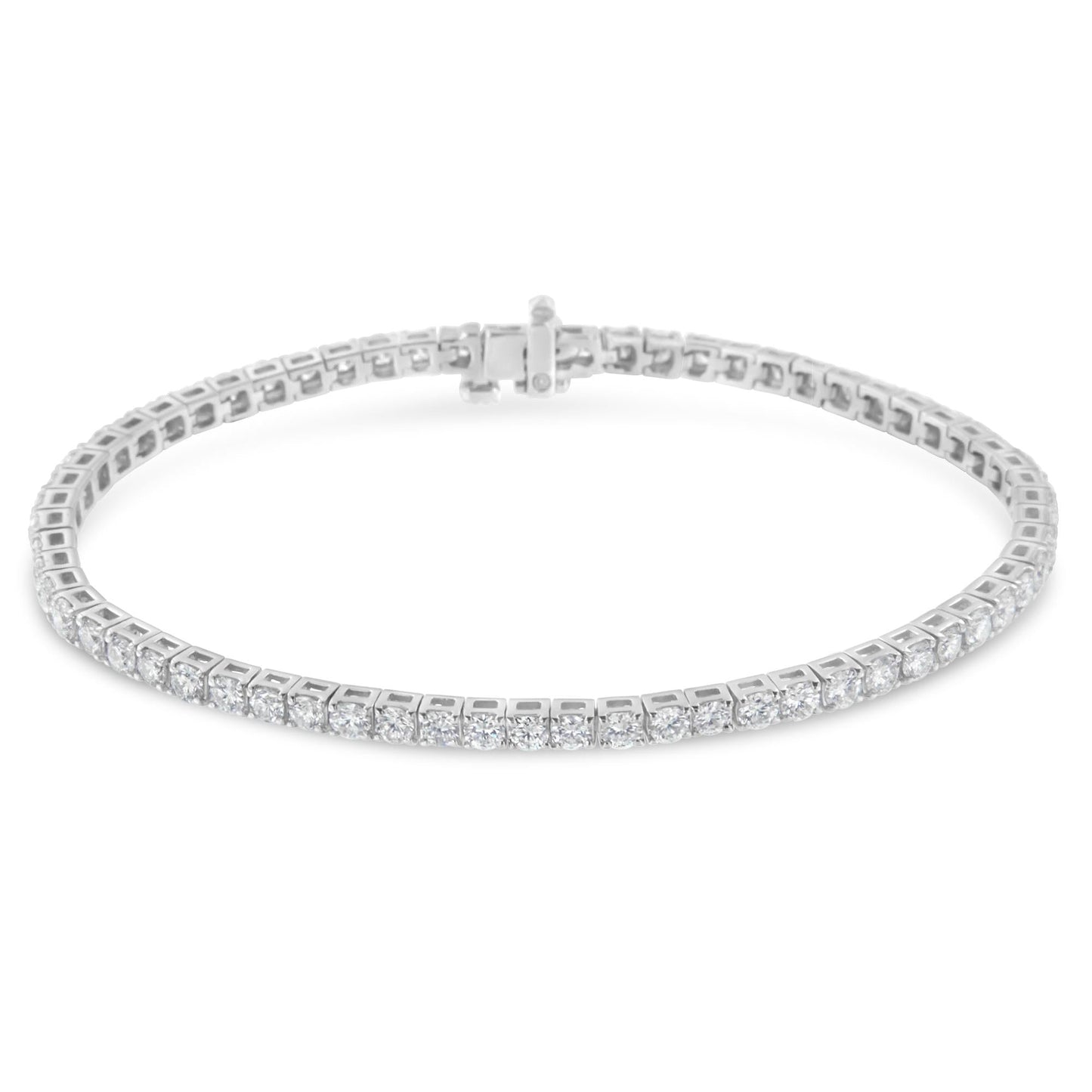 White Gold Classic 7” Tennis Bracelet - Choice of Carat Weights