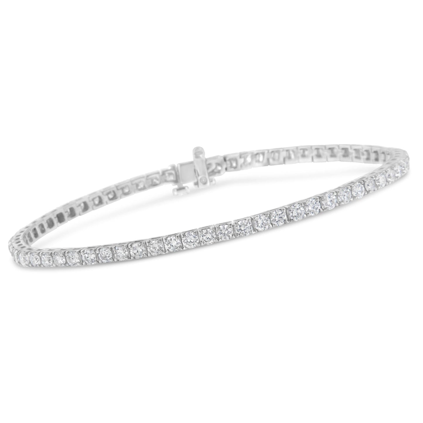 White Gold Classic 7” Tennis Bracelet - Choice of Carat Weights