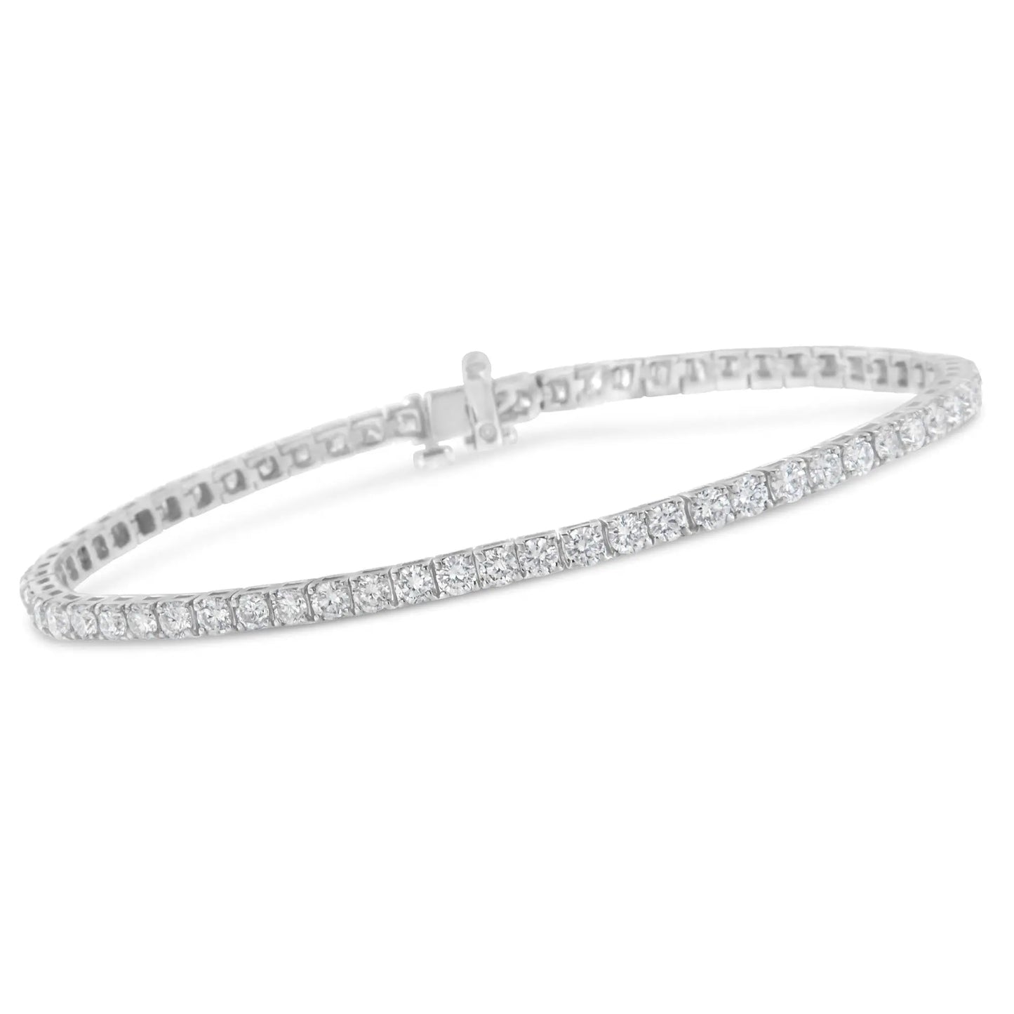 White Gold Classic 7” Tennis Bracelet - Choice of Carat Weights - Image #13