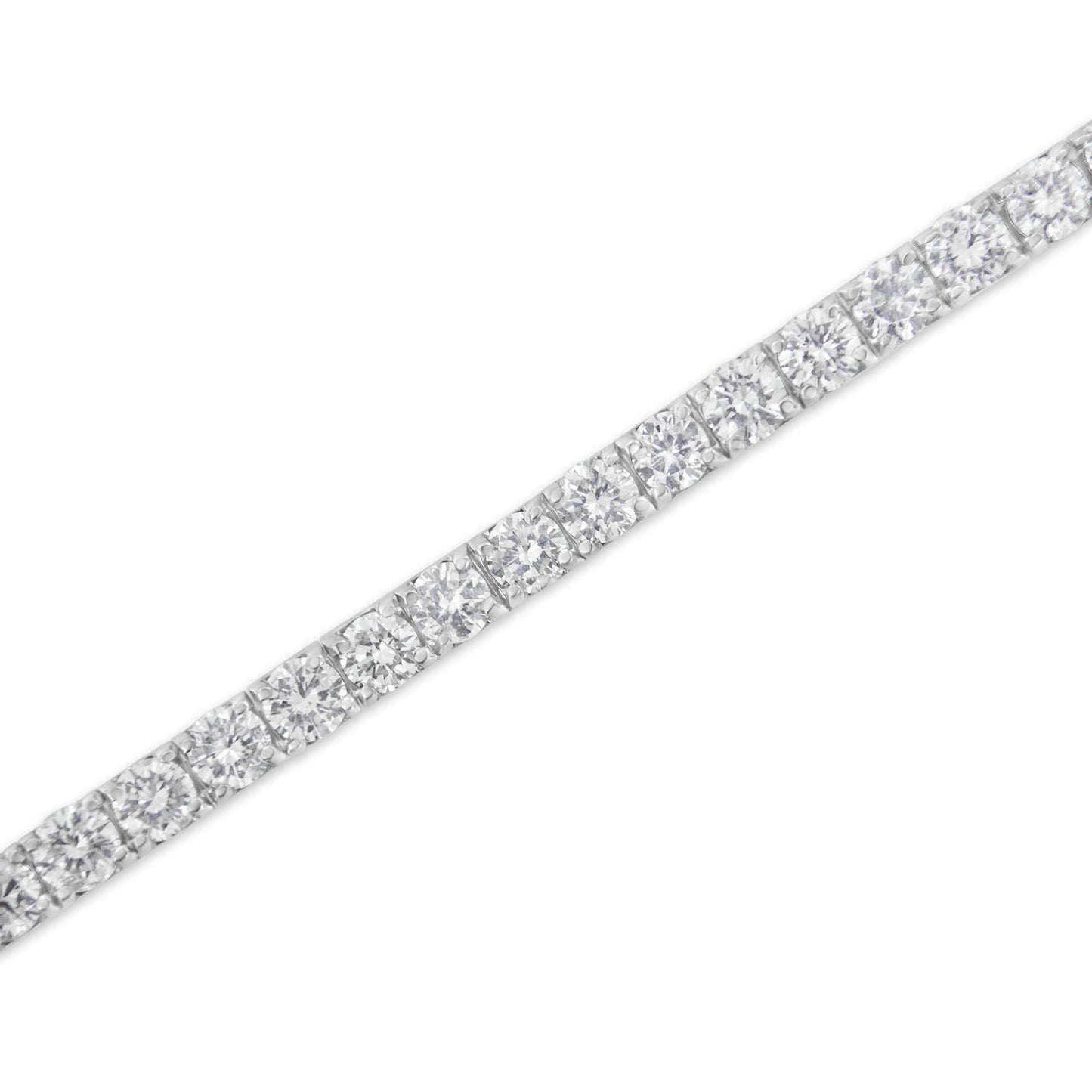 White Gold Classic 7” Tennis Bracelet - Choice of Carat Weights