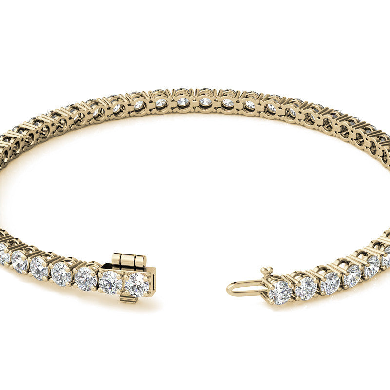8.5 CTW Lab Grown Diamond Tennis Bracelet in 14kt White/Yellow Gold - The Sparkling Squirrels & Co. 