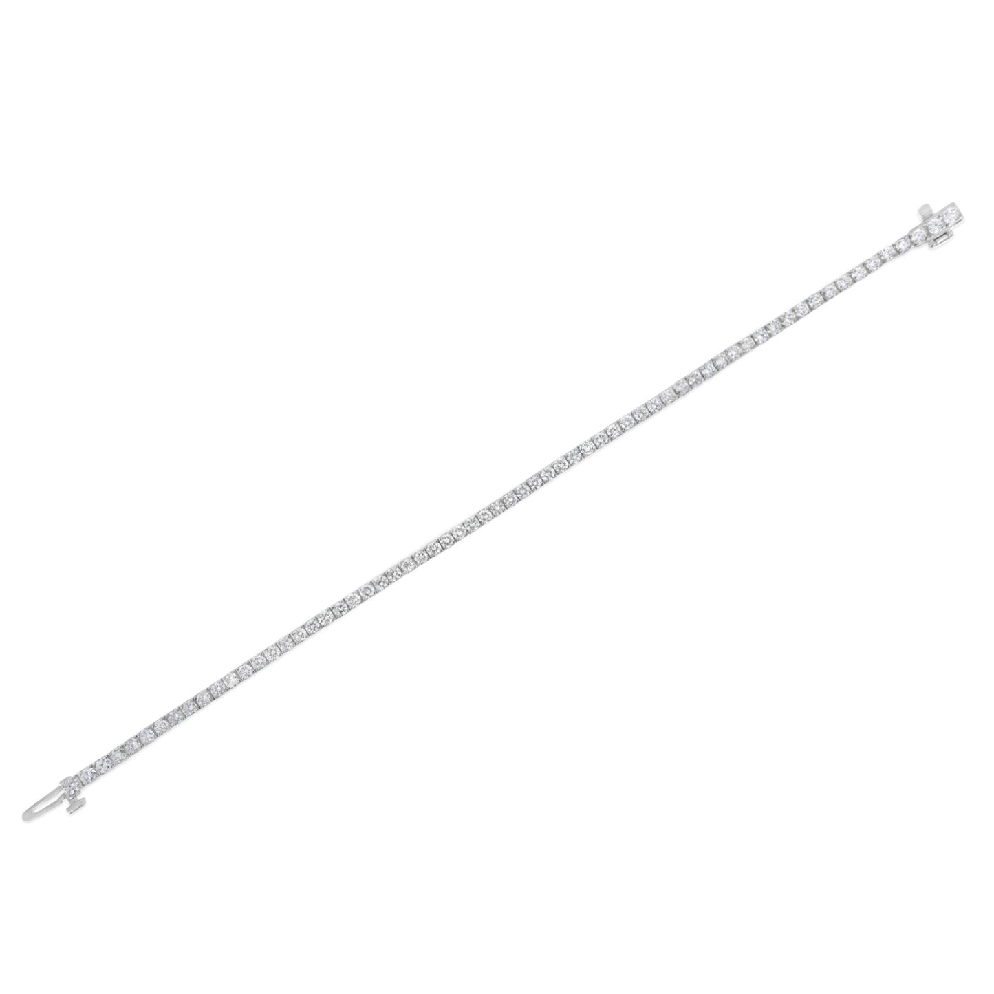 White Gold Classic 7” Tennis Bracelet - Choice of Carat Weights