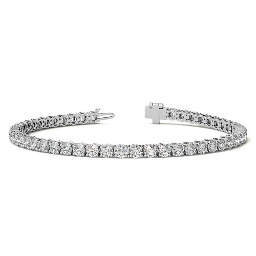 8.5 CTW Lab Grown Diamond Tennis Bracelet in 14kt White/Yellow Gold - The Sparkling Squirrels & Co. 