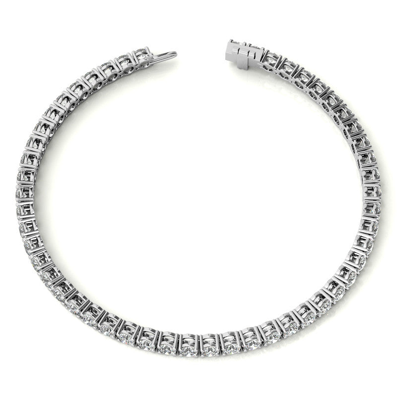 8.5 CTW Lab Grown Diamond Tennis Bracelet in 14kt White/Yellow Gold - The Sparkling Squirrels & Co. 