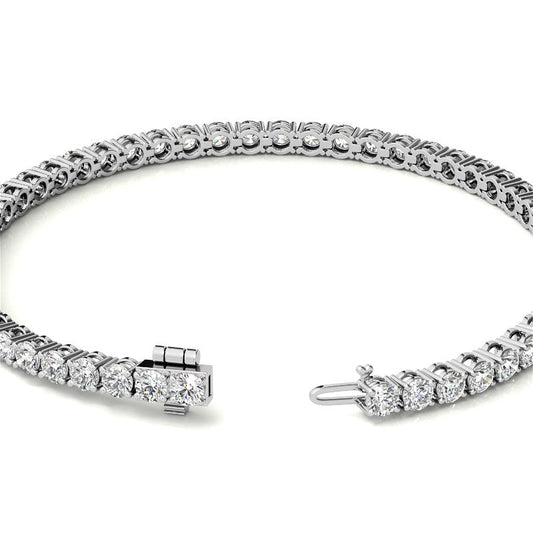 8.5 CTW Lab Grown Diamond Tennis Bracelet in 14kt White/Yellow Gold - The Sparkling Squirrels & Co. 