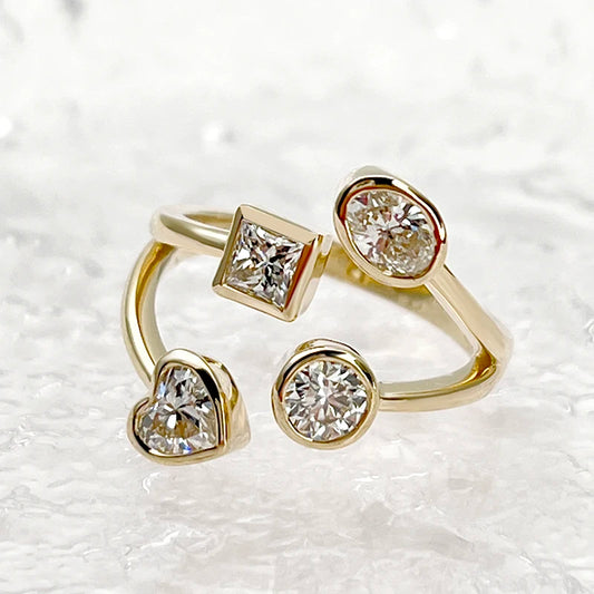 Messi 14K Gold Lab Diamond Women's Ring