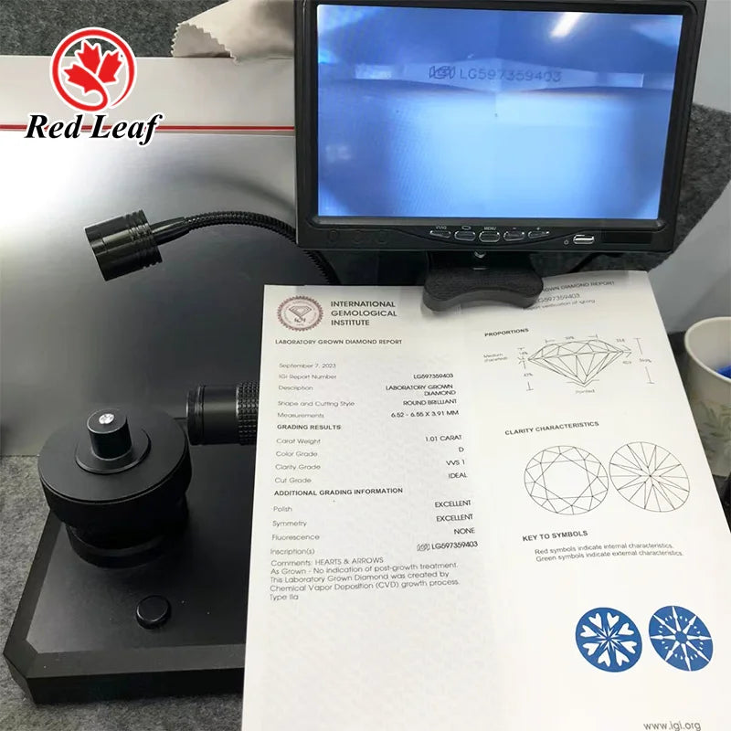 Timantti 0,5CT 1CT 1,5CT 2CT 3CT 4CT DEF VVS VS HPHT CVD Laboratoriossa kasvatettu timantti