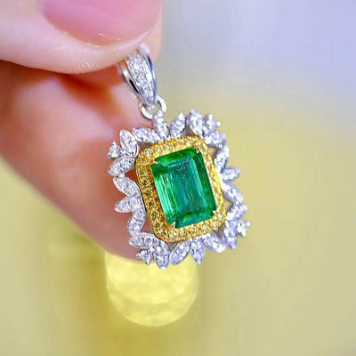 Solid 18k Gold Necklace Pendant for Women - The Sparkling Squirrels & Co. 