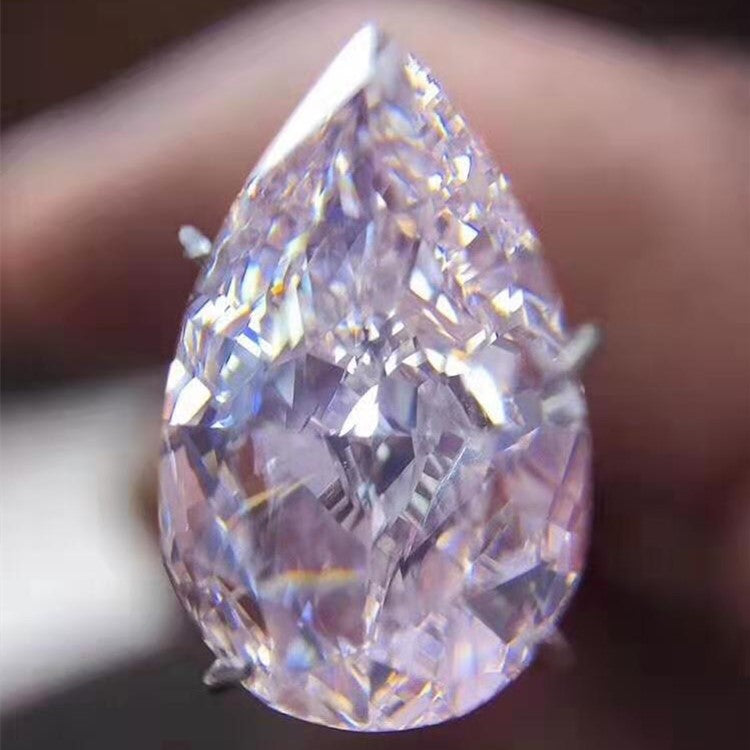 Diamante naturale sciolto SI2 rosa molto chiaro da 5,05 ct