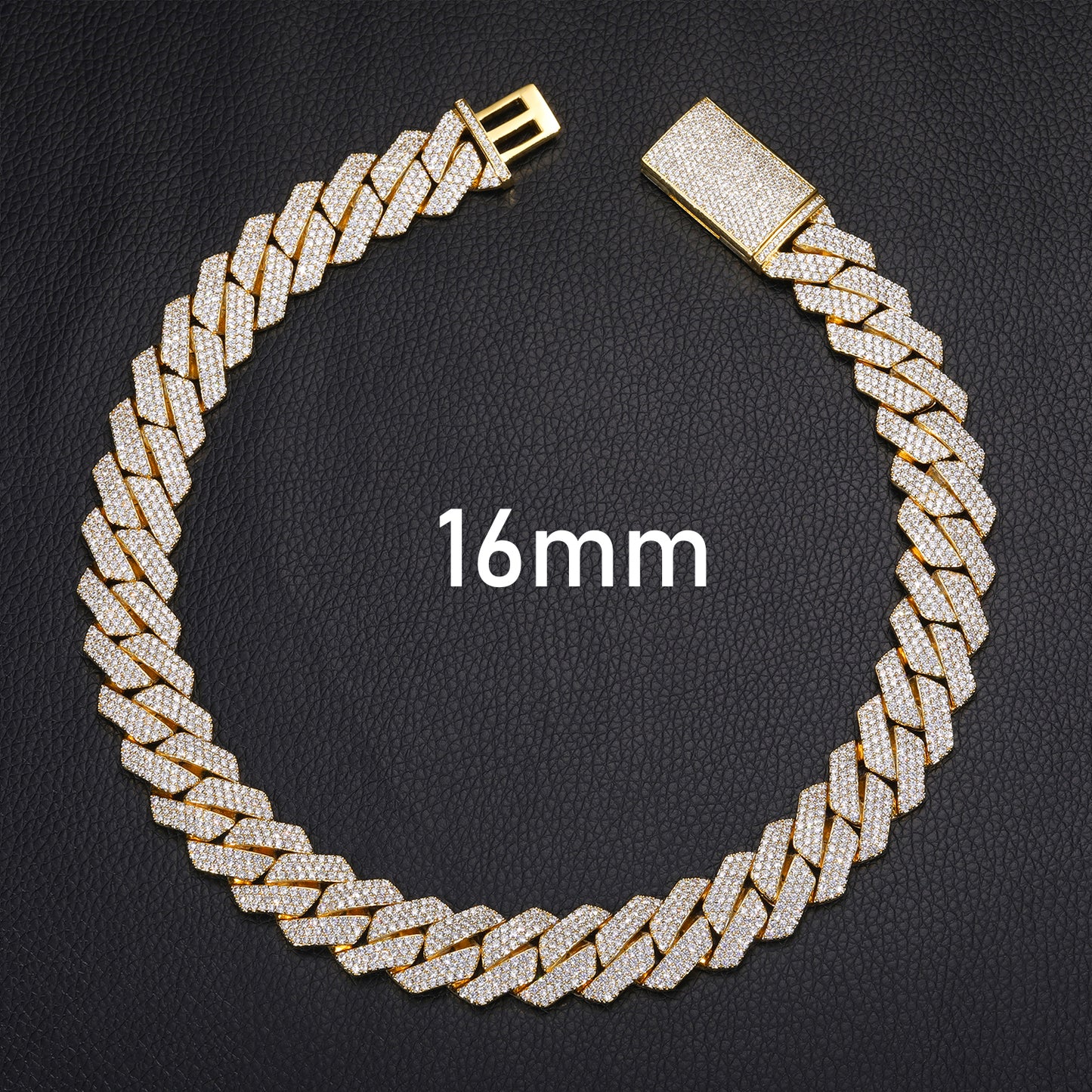 VVS Moissanite Diamond Iced Out Cuban Link Chain Ожерелье для мужчин