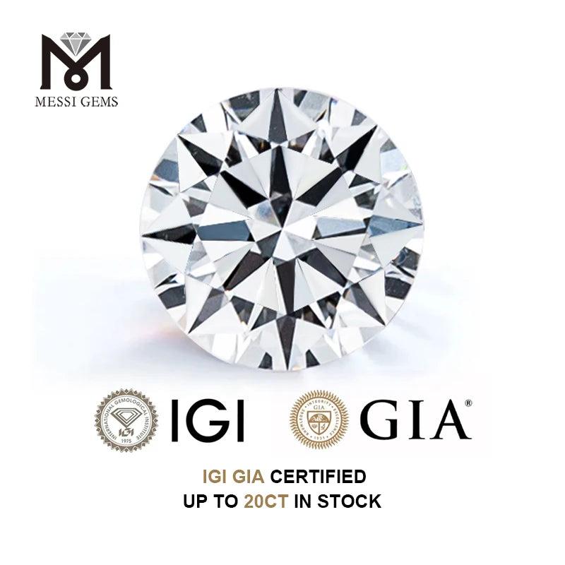 IGI GIA Certified Lab Grown Grown Diamond VVS-VS1 0.3-6CT HPHT CVD Synthetic Loose