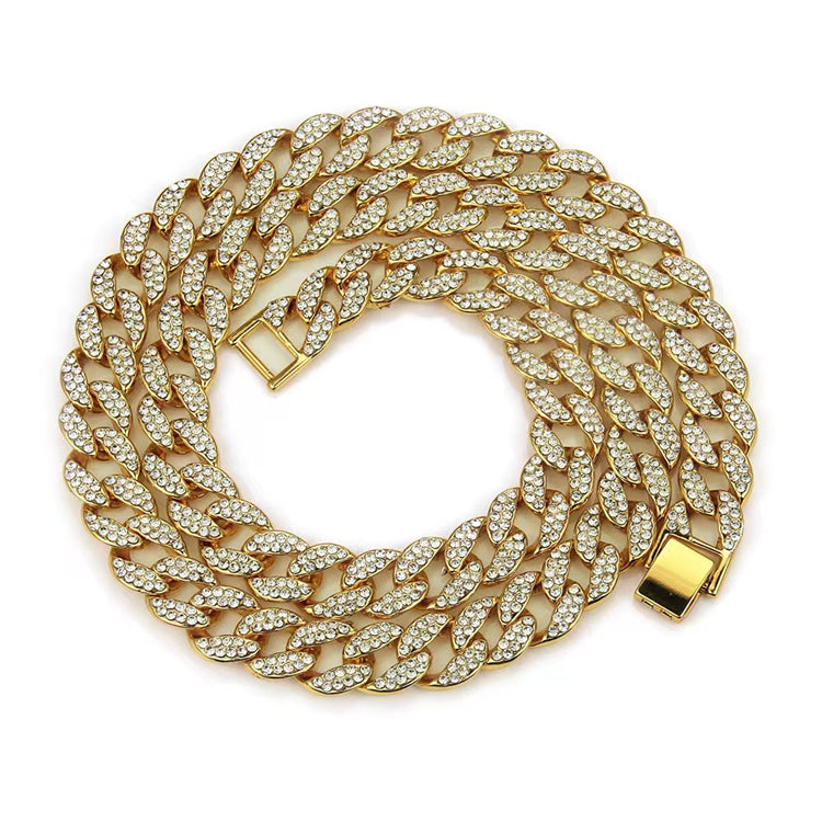 Diamanttester GRA bestehen Moissanit Cuban Link Kette Rapper Hip Hop Stil