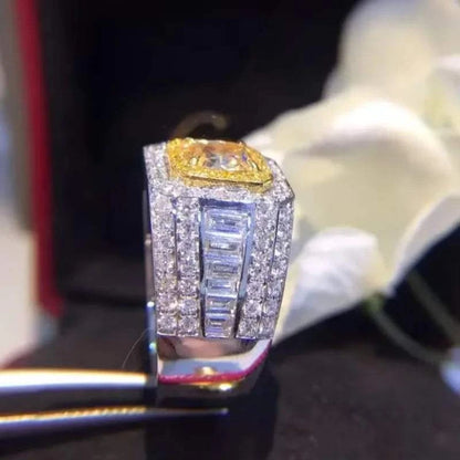 Natural Diamond 18K Gold Pure Gold Ring Beautiful Gemstone Ring Good Upscale Trendy Classic Party Fine Jewelry Hot Sell New 2025 - The Sparkling Squirrels & Co. 