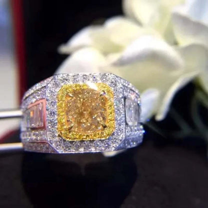 Natural Diamond 18K Gold Pure Gold Ring Beautiful Gemstone Ring Good Upscale Trendy Classic Party Fine Jewelry Hot Sell New 2025 - The Sparkling Squirrels & Co. 