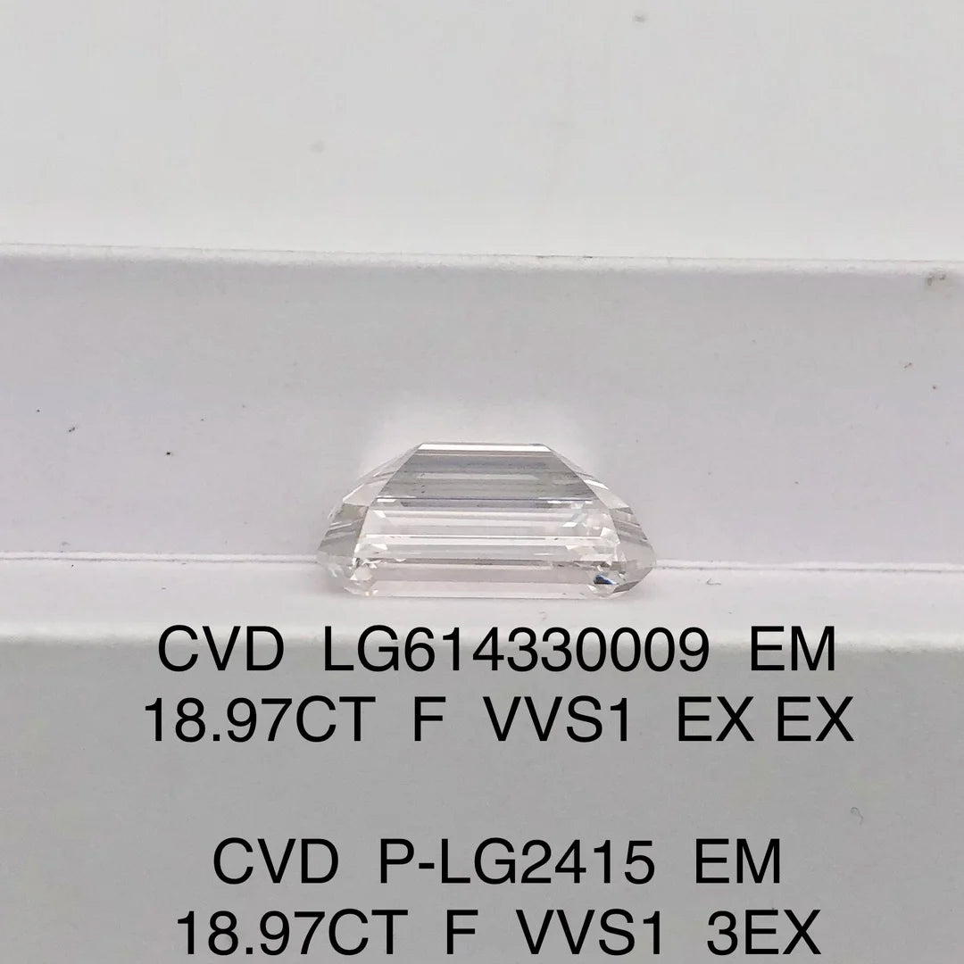 Messi Jewelry F VVS1 18.97CT CVD lab grown diamond IGI certificate - The Sparkling Squirrels & Co. 