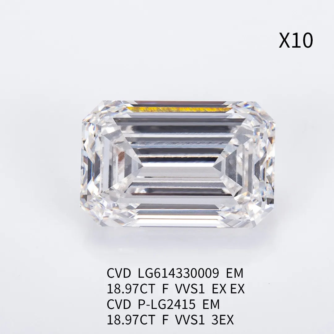 Messi Jewelry F VVS1 18.97CT CVD lab grown diamond IGI certificate - The Sparkling Squirrels & Co. 