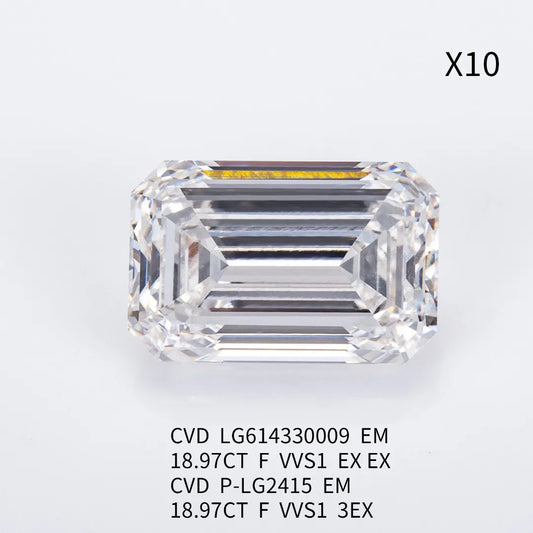 Messi Jewelry F VVS1 18.97CT CVD lab grown diamond IGI certificate - The Sparkling Squirrels & Co. 