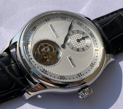 ST8006 Tourbillon Watch! American Alligator Bamboo Belt Watch! seagul watch watch men watches automatic