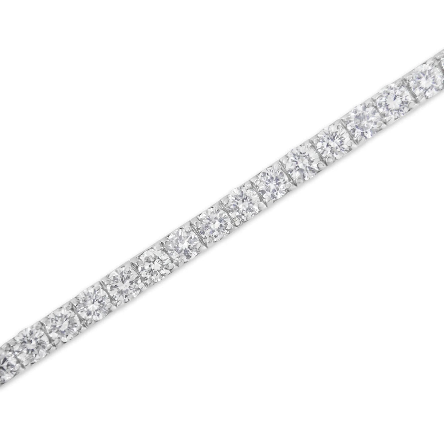 White Gold Classic 7” Tennis Bracelet - Choice of Carat Weights - Image #20