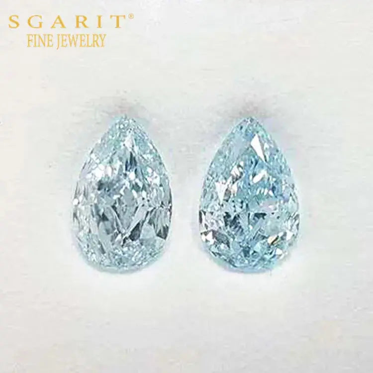 VVS2 Natural Loose Diamond Pair for Earring Jewelry - Image #1