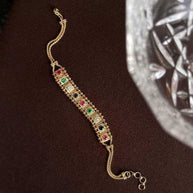 18K yellow gold bracelet with celestial sapphires and diamonds, Celestial Sapphire of Eldoria design
