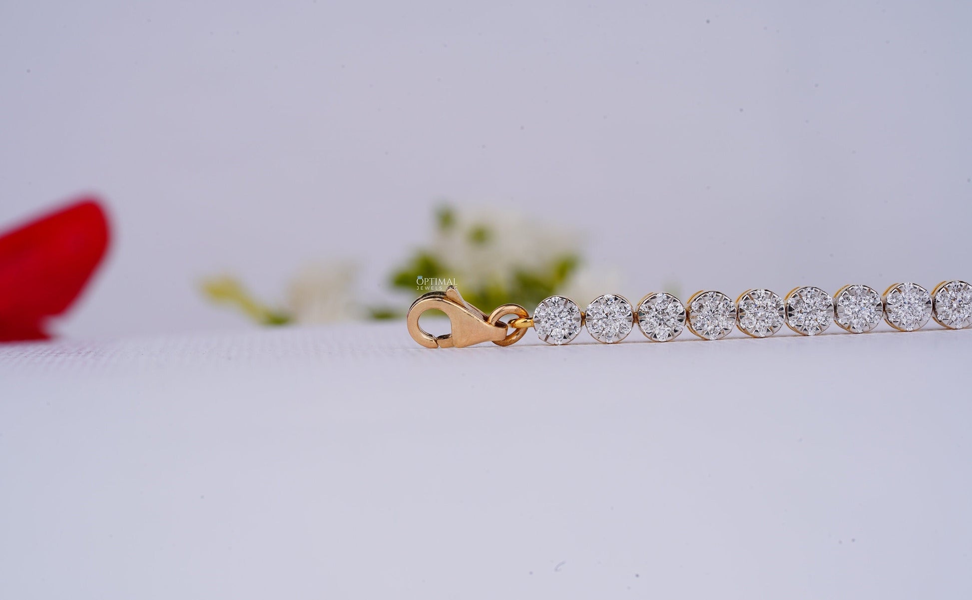 Unique Round Cut Lab Grown Diamond Tennis Bracelet, 8.00 CTW Diamond - The Sparkling Squirrels & Co. 