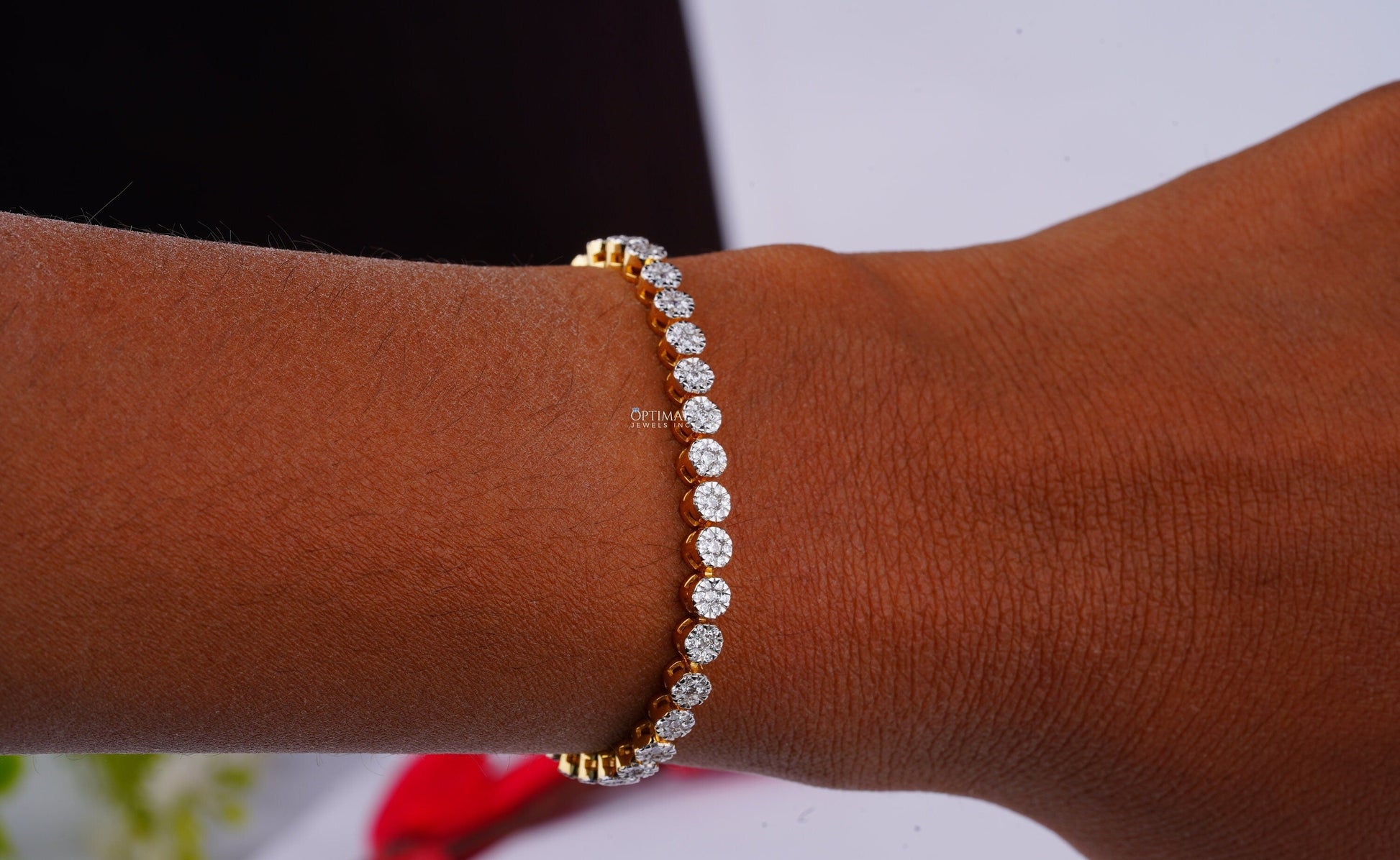 Unique Round Cut Lab Grown Diamond Tennis Bracelet, 8.00 CTW Diamond - The Sparkling Squirrels & Co. 