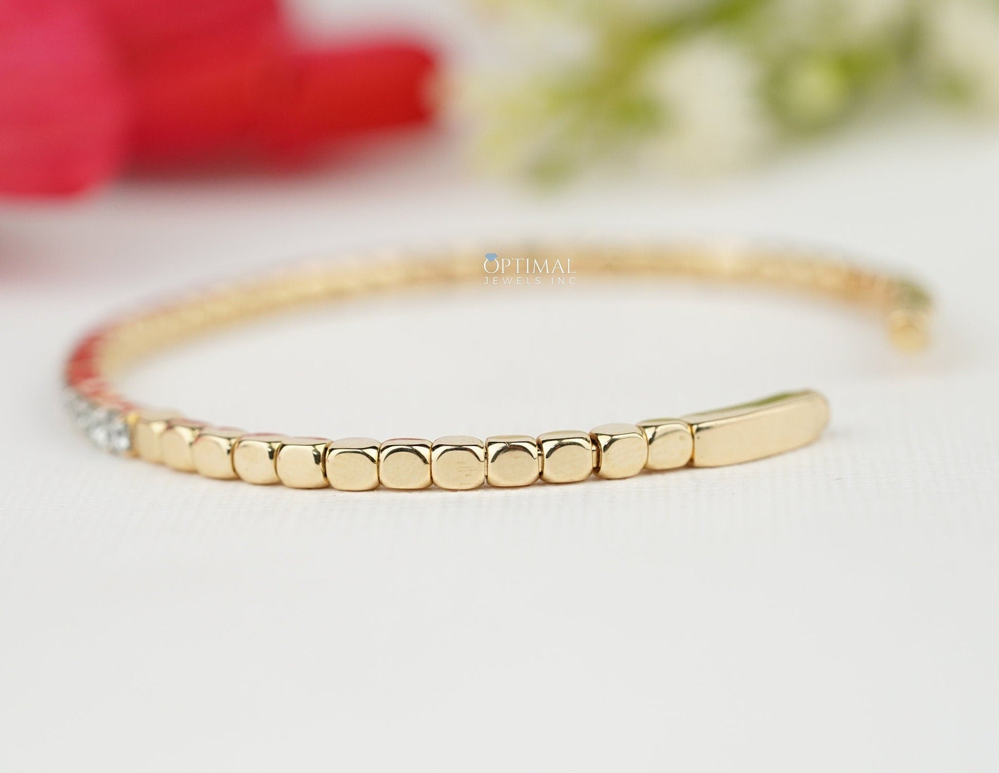Round Lab-Grown Diamond Tennis Bracelet, 5.00 CTW IGI Certified - The Sparkling Squirrels & Co. 