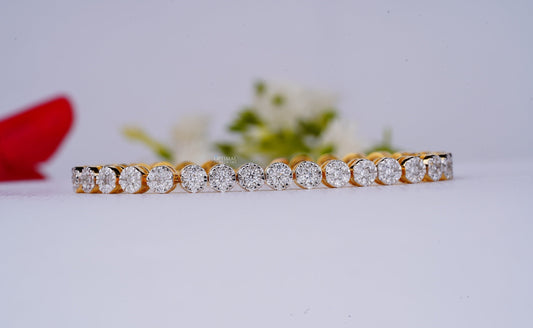 Unique Round Cut Lab Grown Diamond Tennis Bracelet, 8.00 CTW Diamond - The Sparkling Squirrels & Co. 
